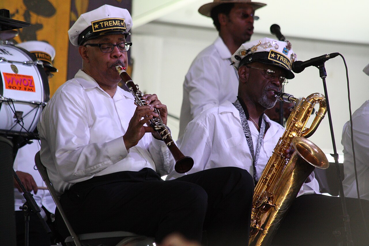 Treme Brass Band at New Orleans Jazz Fest 2014