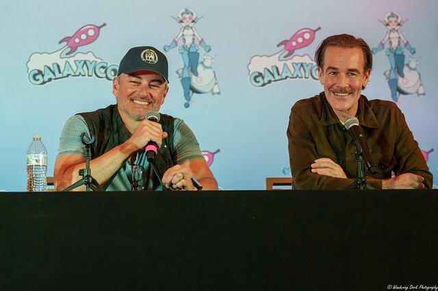 James Van Der Beek and Kerr Smith at 2025 Galaxy Con Oklahoma City