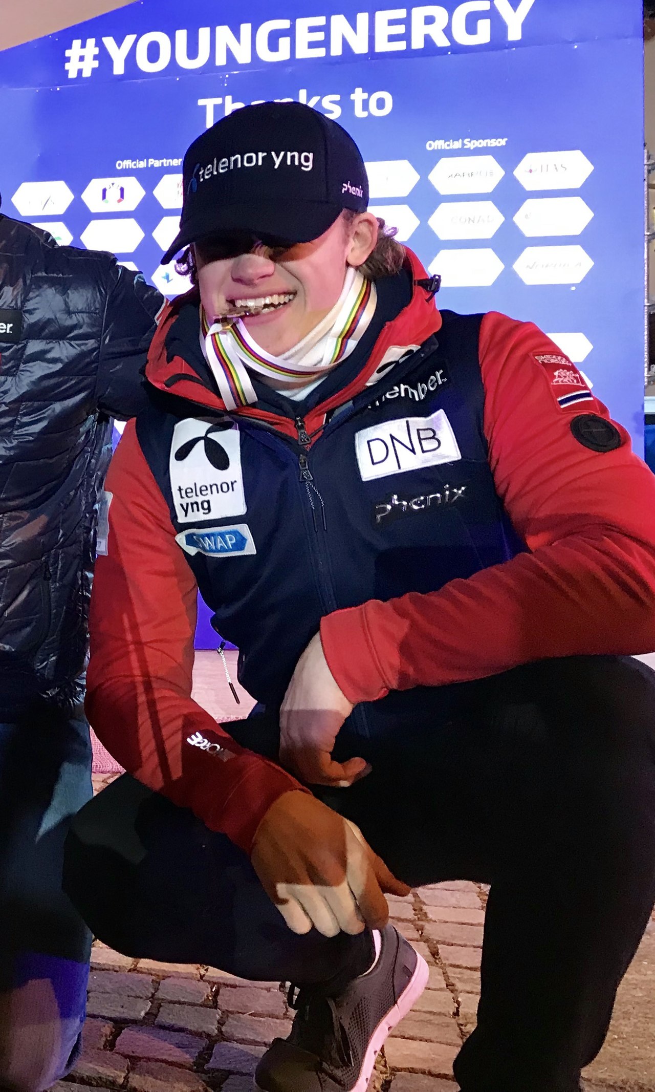 Lucas Braathen at the 2019 junior alpine world championships