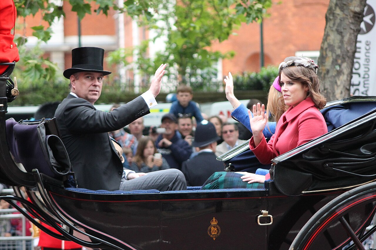 Prince Andrew and Princess Eugenie, June 2012