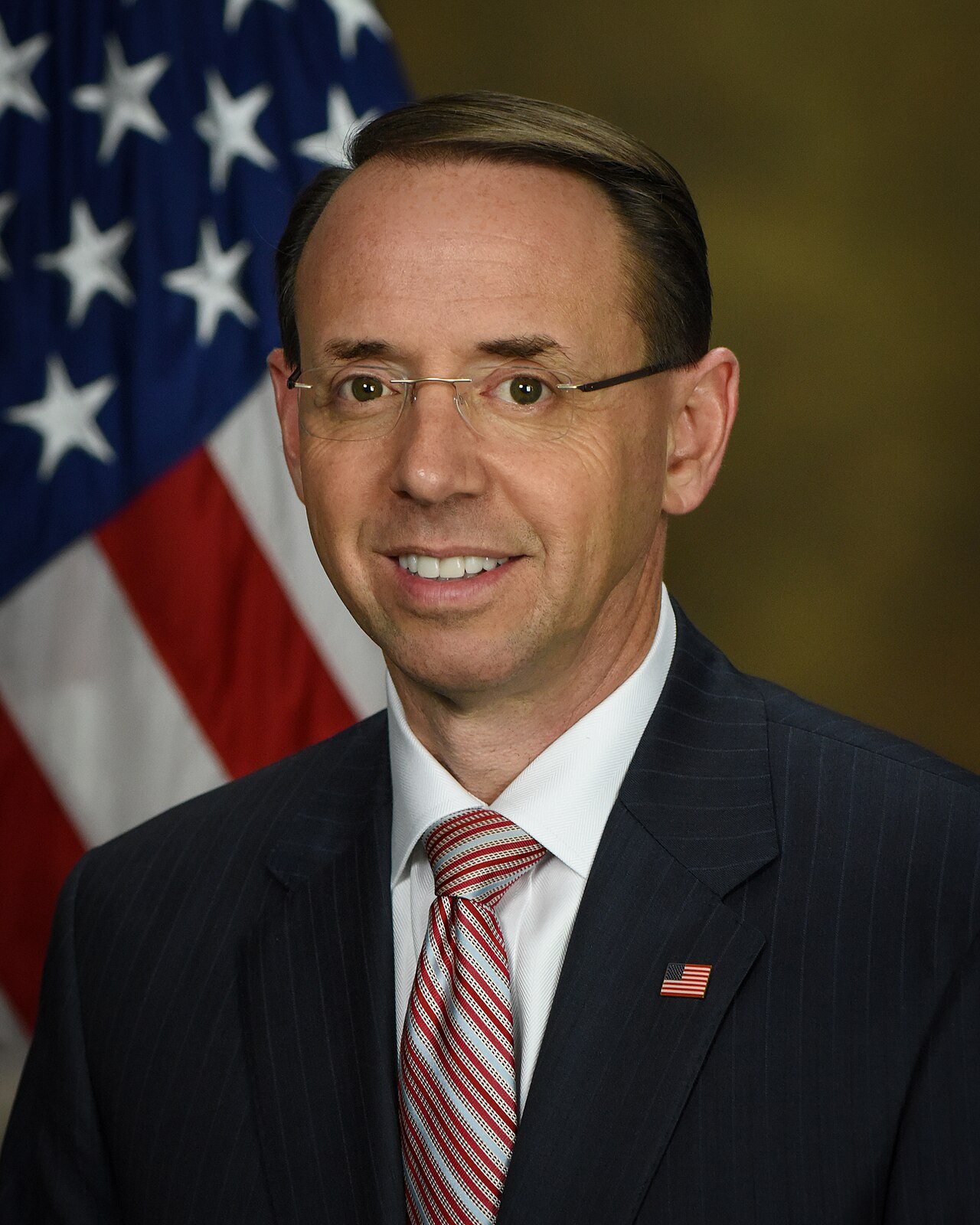 Official portrait of Rod Rosenstein as Deputy Attorney General
