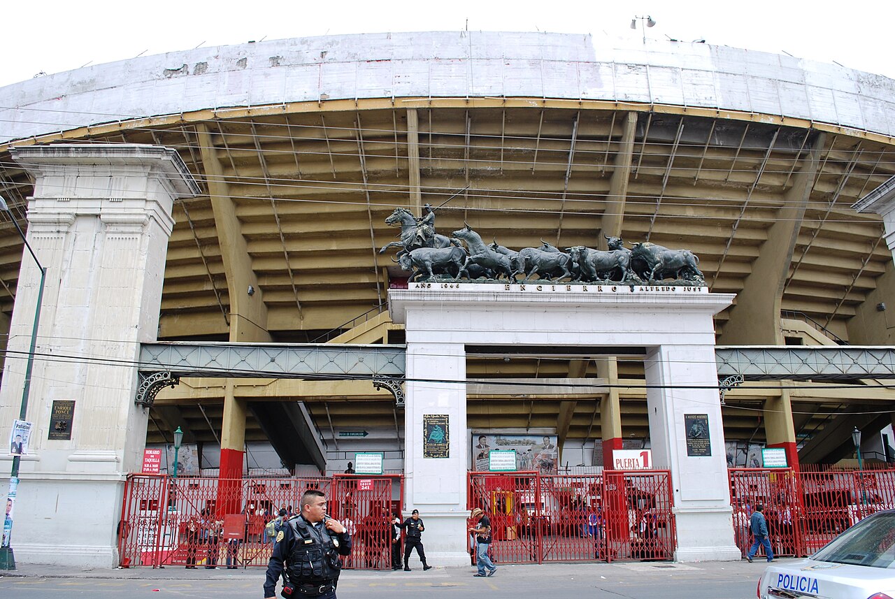 Main entrance to the Plaza de Toros in Mexico City