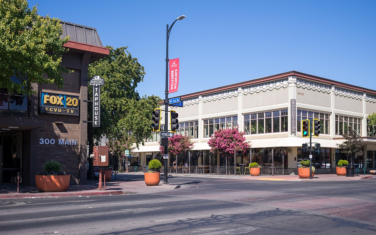 West 3rd and Main in Chico, California, on July 6, 2024